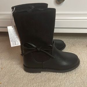 Brand New Toddlers Black Boots with Bow